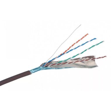 LEGRAND 632718 LEGRAND fali kábel réz Cat5e árnyékolt (F/UTP) 4 érpár (AWG25) LSZH (LSOH) barna Eca 305m-kartondoboz Linkeo