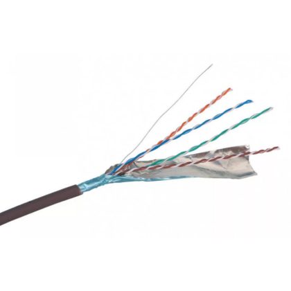   LEGRAND 632718 LEGRAND wall cable copper Cat5e shielded (F/UTP) 4 pairs (AWG25) LSZH (LSOH) brown Eca 305m-cardboard box Linkeo