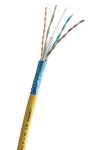 LEGRAND 632746 LEGRAND fali kábel réz Cat6A árnyékolt (F/UTP) 2x4 érpár (AWG24) PVC sárga Eca 500m-kábeldob LinkeoC