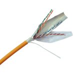  LEGRAND 632747 LEGRAND wall cable copper Cat6A shielded (U/FTP) 2x4 conductor pair (AWG24) LSZH (LSOH) yellow Eca 500m cable drum LinkeoC