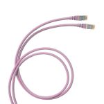   LEGRAND 632765 LEGRAND patch cable RJ45-RJ45 Cat5e unshielded (U/UTP) PVC 1 meter light pink d: 4.8mm AWG26 LinkeoC