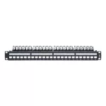   LEGRAND 632850  üres keystone patch panel 1U-19" 24xRJ45 port fogadására fém kábeltartóval LinkeoC