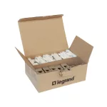   LEGRAND 632901 LEGRAND LinkeoC 45x45 végpont 1xRJ45 port Cat.6A STP fehér burkolattal 10 darabos kiszerelés