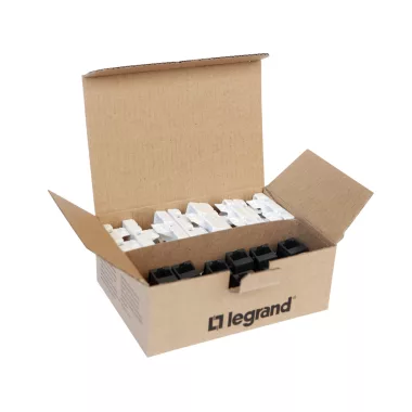 LEGRAND 632904 LEGRAND LinkeoC 45x45 végpont 1xRJ45 port Cat.5e UTP fehér burkolattal 10 darabos kiszerelés