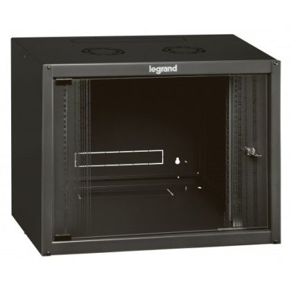   LEGRAND 646204 fali rackszekrény 19'' 18U MAG: 890 SZÉL: 600 MÉLY: 400 antracit egyrészes üvegajtós készre szerelet MAX: 54 kg Linkeo