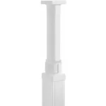  LEGRAND 653066 Additional end cap set for telescopic rod, for 1 or 2 compartment column, white