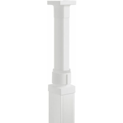   LEGRAND 653066 Additional end cap set for telescopic rod, for 1 or 2 compartment column, white