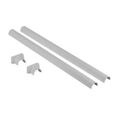 LEGRAND 653067 Additional end cap set for telescopic rod, for 1 or 2 compartment column, aluminum LEGRAND 653067 Additional end cap set for telescopic rod, for 1 or 2 compartment column, aluminum