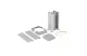 LEGRAND 653121 Mini-oszlop univerzális, 2 rekeszes, 0,3m, alumínium