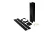LEGRAND 653125 Mini-post universal, 2 compartments, 0.68m, black
