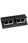 LEGRAND 654005 Pop-up box, empty, 8 modules, black