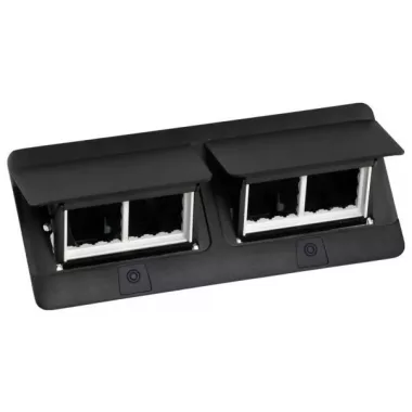 LEGRAND 654005 Pop-up box, empty, 8 modules, black LEGRAND 654005 Pop-up box, empty, 8 modules, black