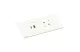 LEGRAND 654746 Incara Disq In 2 - bútorba süllyeszthető 1x2P+F + 1xUSB A+C aljzat, 2m kábellel, fehér