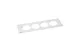 LEGRAND 654763 Incara Disq In 4 burkolat, alumínium