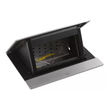 LEGRAND 654800 Incara Pop-up - bútorba süllyeszthető, 4 modul üres, rozsdamentes acél