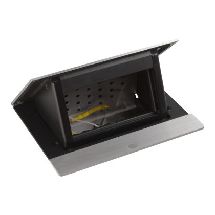 LEGRAND 654800 Incara Pop-up - bútorba süllyeszthető, 4 modul üres, rozsdamentes acél