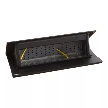 LEGRAND 654810 Incara Pop-up - bútorba süllyeszthető, 8 modul üres, fekete