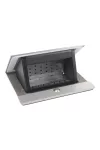 LEGRAND 654812 Incara Pop-up IP44 - bútorba süllyeszthető, 4 modul üres, rozsdamentes acél