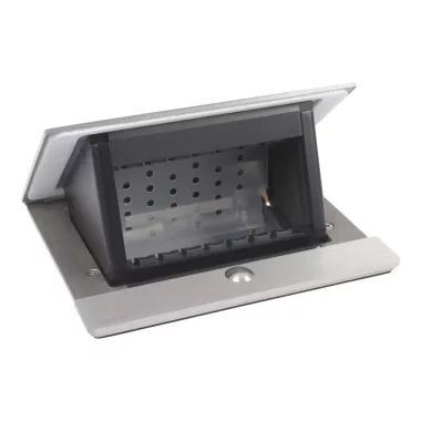 LEGRAND 654812 Incara Pop-up IP44 - bútorba süllyeszthető, 4 modul üres, rozsdamentes acél