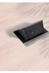 LEGRAND 654824 Incara Pop-up - bútorba süllyeszthető, 2x4 modul, 2x2P+F + USB A+C + HDMI aljzat, 2m kábellel, rozsdamentes acél