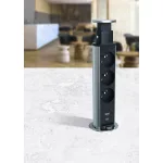   LEGRAND 654975 Incara Tower 60 - bútorba süllyeszthető, 3x2P+F + 2xRJ45 Cat.6 FTP + USB A+C aljzat, 2m kábellel