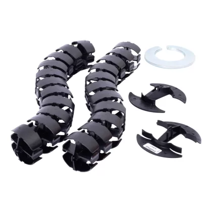 LEGRAND 654991 Incara kábelvezető hernyó, 4 rekeszes, 0,8m, fekete