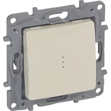 LEGRAND 664610 Niloé toggle switch with light indicator, with nails, beige