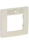 LEGRAND 665016 Niloé 1-es keret címketartóval, bézs