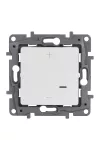 LEGRAND 665114A Niloé nyomógombos fényerőszabályzó 125W, 2 vezetékes, fehér LEGRAND 665114A Niloé nyomógombos fényerőszabályzó 125W, 2 vezetékes, fehér