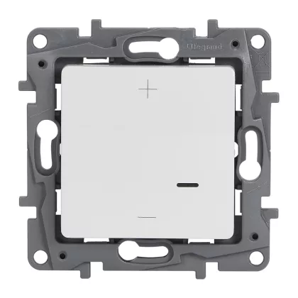   LEGRAND 665114A Niloé nyomógombos fényerőszabályzó 125W, 2 vezetékes, fehér