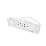   LEGRAND 694501 Sarokba illeszkedő elosztósor 4x2P+F, 1 m vezetékkel, fehér
