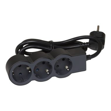 LEGRAND 694560 3x2P+F elosztósor ST, 3m vezetékkel, fekete