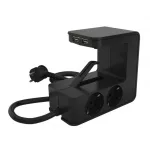   LEGRAND 694812 Table-mountable distributor 4x2P+F, 2xUSB-A, black