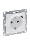 LEGRAND 721129 Suno 2P+F + USB-C dugalj csatlakozóaljzat (rugós), biztonsági zsaluval, fehér