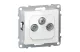 LEGRAND 721167 Suno TV-R-SAT aljzat csillagpontos, fehér - 1