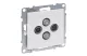 LEGRAND 721170 Suno TV-R-SAT-SAT aljzat csillagpontos, fehér
