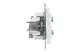 LEGRAND 721170 Suno TV-R-SAT-SAT aljzat csillagpontos, fehér