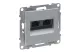LEGRAND 721351 Suno 2xRJ45 Cat.5E UTP aljzat, alumínium