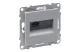 LEGRAND 721356 Suno RJ45 Cat.6 STP aljzat, alumínium