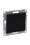 LEGRAND 721408 Suno kettős váltókapcsoló 10AX, fekete