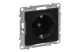 LEGRAND 721425 Suno 2P+F dugalj csatlakozóaljzat (csavaros), fekete