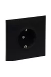 LEGRAND 721428 Suno 2P+F dugalj csatlakozóaljzat kerettel (rugós), biztonsági zsaluval, komplett, fekete