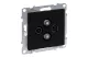 LEGRAND 721470 Suno TV-R-SAT-SAT aljzat csillagpontos, fekete - 1