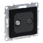 LEGRAND 721471 Suno TV-SAT aljzat csillagpontos, fekete