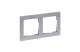 LEGRAND 721562 Suno 2-es keret, csiszolt alumínium - 3