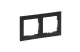LEGRAND 721572 Suno 2-es keret, fekete mintás