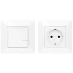   LEGRAND 752154 Párosított szett: Vezérelhető csatlakozó aljzat - 1 intelligens csatlakozóaljzat + 1 vezeték nélküli kapcsoló Valena Life Netatmo fehér