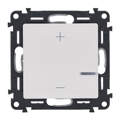   LEGRAND 752162A Valena Life nyomógombos fényerőszabályzó 125W, 2 vezetékes, fehér