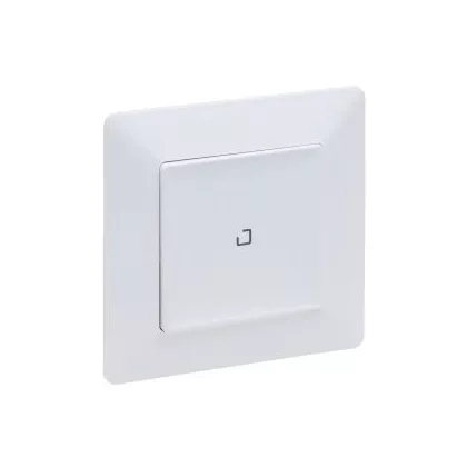   LEGRAND 752166 Valena Life okos egypólusú kapcsoló / fényerőszabályzó (végrehajtó), süllyesztett, díszítőkerettel, fehér, fázis/nulla megtáplálású egy kapcsolt fázis elmenővel, impulzus bemenettel, gatewayhez csatlakoztatható  -Netatmo