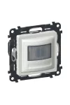 LEGRAND 752172A Valena Life mozgásérzékelős (PIR) kapcsoló, 2-150 W (LED max. 100 W), 2 vezetékes, beépített nyomóval, fehér